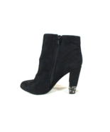 XOXO Black Suede Yardley Side Zipper Ankle Booties Women&#39;s 6 1/ 2 M (SW40) - £18.85 GBP