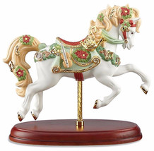 Lenox 2016 Christmas Carousel Horse Figurine Music Notes/Instruments 857215 New - £156.59 GBP