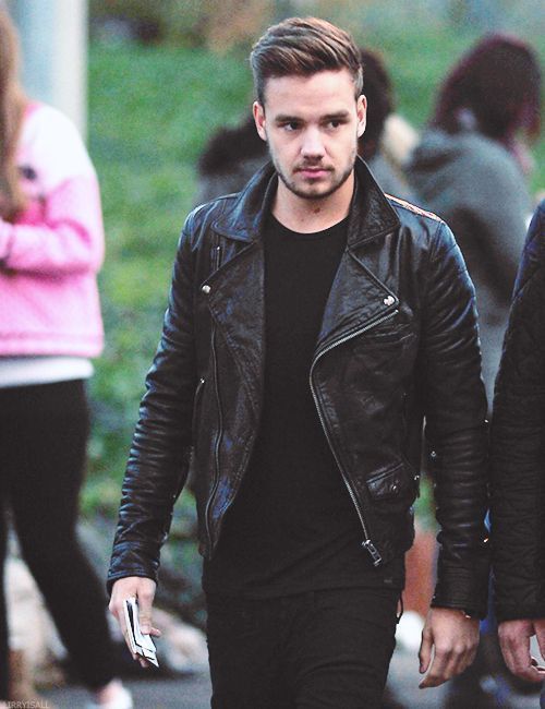Handmade Liam Payne Leather Jacket Celebrities Leather Jackets Men Biker Jackets