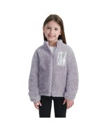 Splendid Kids&#39; Full Zip Jacket Stand Up Collar Purple &amp; Silver Girl&#39;s Sz... - $19.65