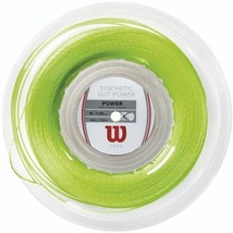 Wilson - WRZ905700 - Synthetic Gut Power 16 Tennis String - 200M Reel - Lime - £63.90 GBP