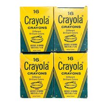 4x Rare Vintage Crayola Crayons 16 Ct Binney &amp; Smith Grade School Box Ne... - £30.36 GBP