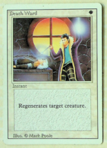 Death Ward - Revised Series - 1994 - Magic The Gathering - Slight Wear - £1.76 GBP