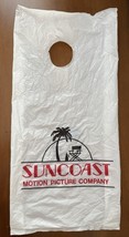 VINTAGE SUNCOAST MOTION PICTURE COMPANY PLASTIC SHOPPING STORE BAG 17”x8... - $17.81