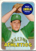 An item in the Sports Mem, Cards & Fan Shop category: 1969 Topps - Paul Lindblad #449
