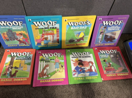 Lot 1-8 Danae Dobson Woof Books goes to school haunted house seeing eye dog - £31.03 GBP