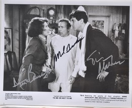 TO BE OR NOT TO BE Cast Signed Photo x3 - Mel Brooks, Anne Bancroft, Tim Matheso - £254.99 GBP