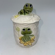 1978 Sears Roebuck Neil The Frog Smallest 5” Canister  &amp; Lid Made in Japan - £34.13 GBP