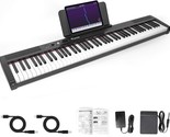 Kmise Digital Piano 88 Key Full Size Semi Weighted Electronic, And Midi. - $142.97