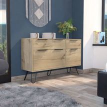 Monaco Double Dresser, Four Drawers, Superior Top, Hairpin Legs - £299.91 GBP
