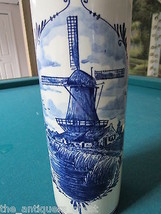 1950s Delft Blue Holland decorated ceramic bottle w/cork stopper Bols [a*3] - £50.60 GBP