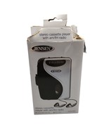 Jensen SCR-68C Stereo Cassette Player AM/FM Radio Portable with Headphones - $37.59 CAD