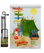 Travel &amp; Camp Garden Flag Set Camping 13 X18.5 Double-Sided House Banner - £22.35 GBP