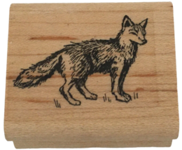 Stampin Up Rubber Stamp Wolf Coyote Wild Animal Desert Nature Outdoors Small - £3.97 GBP