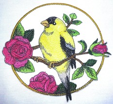 Nature Weaved in Threads, Amazing Birds Kingdom [Goldfinch and Rose Circle [Cust - £13.57 GBP