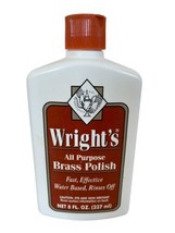 Wright&#39;s All Purpose Brass Polish 8 fl oz Used Approximately 90% Full - £29.58 GBP