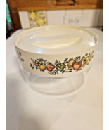 VINTAGE PYREX WARE Corning Ware SPICE OF LIFE Glass Bowl Canister Twist ... - £15.50 GBP