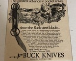 1974 Buck Knives Vintage Print Ad Advertisement pa15 - £5.41 GBP