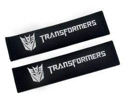 Transformers Decepticon Embroidered Logo Seat Belt Cover Shoulder Pad 2 pcs - £10.21 GBP