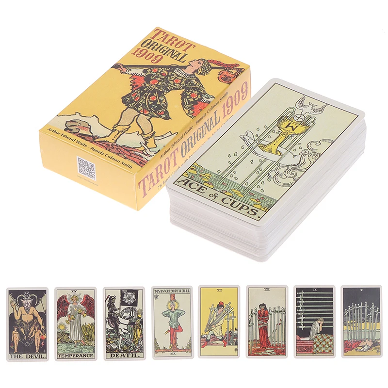 1909 Rider Waite Tarot Original 1909 Deck Card Smith Tarot Board Game Divination - £9.00 GBP