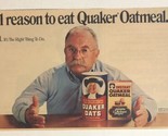 1987 Quaker Oatmeal Vintage Print Ad Wilfred Brimley pa22 - £4.68 GBP