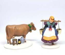 Dept 56 Eight Maids A- Milking Dickens Village Twelve Days Of Christmas Boxed - £26.56 GBP