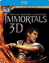 Immortals 3D Blu Ray 3D + Blu Ray New! Greek, Mythical, Action, King - £11.83 GBP