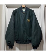 Vintage Englands Ribblesdale Park Polo Team Green Letterman Jacket Men&#39;s... - $99.85