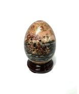 Vintage Satsuma Porcelain Egg Ornate Gold  Asian Art  - £25.75 GBP