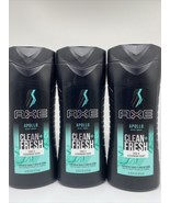 (3) AXE Apollo Body Wash Men Sage &amp; Cedarwood Scent Clean + Fresh Shower... - $21.64 CAD