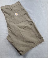 Carhartt Canvas Carpenter Work Shorts Mens Size 42 Brown Utility B147 LBR - $21.32 CAD
