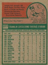 1975 Topps Mini Frank Taveras 277 Pirates EX - £0.78 GBP