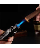 Jet Torch Cigar Lighter Butane Refillable Adjustable Blue Flame (Without... - $33.13 CAD