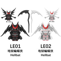 2 Pcs Super Heroes Hellbat White and Black Building Minifigure Toys - £14.74 GBP