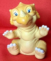 The Land Before Time Cera Triceratop Dinosaur Hand Puppet Vintage 1988 Pizza Hut - £11.00 GBP