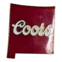 Vintage COORS Beer Pin New Mexico State Shaped Advertising Lapel Hat Tie - £7.46 GBP