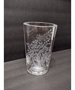 Peill Moonline Flowers Vase, 8&quot; German Crystal Glass Vase etched floral ... - £39.86 GBP