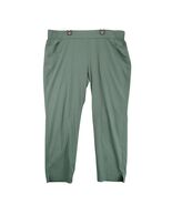 Eddie Bauer Traveler Ankle Pants Women&#39;s XL Green Lightweight Stretch UP... - $27.88 CAD