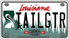 Tailgtr Louisiana Novelty Mini Metal License Plate Tag - £11.73 GBP
