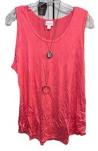 New LuLaRoe 2XL Solid Coral Pink Tank Top - Cool Comfortable Summer - $25.73