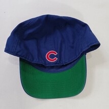 '47 MLB Chicago Cubs Men's M Cotton Blend Back Fitted Blue/Gray Baseball Cap Hat image 12