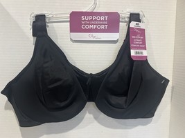OLGA Side Support Ultimate Comfort Underwire Bra GK5006O BLACK Size 40D NWT - $20.00