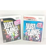 Wii Just Dance 2 &amp; Just Dance 3 Complete With Manuals  Tested - £13.31 GBP