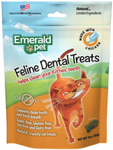 Emerald Pet Feline Dental Treats - Chicken Flavor Natural Grain-Free Crunchy Cat - £6.30 GBP+