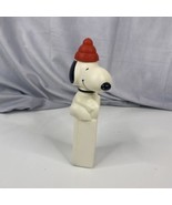 VINTAGE PEANUTS SNOOPY 8&quot; FIGURE RED HAT 1968 - £13.82 GBP