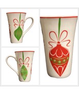 222 Fifth Latte Mug THIRD DAY OF CHRISTMAS Coffee Tea Ornament Tall Cup ... - £17.20 GBP