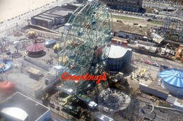 Orig Coney Island Wonder Wheel Brooklyn Aerial View New York City Photo Slide - £18.56 GBP