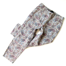 NWT Talbots The Perfect Crop in Heritage Paisley Curvy Fit Cotton Pants 4 - $34.00