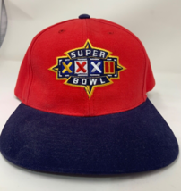 Vintage Sports Specialties NFL Super Bowl XXXII 32 1998 Strapback Hat Cap Red - £27.13 GBP