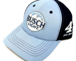 NASCAR RACING BUSCH LIGHT #4 KEVIN HARVICK BABY &amp; NAVY BLUE ADJUSTABLE H... - £17.87 GBP